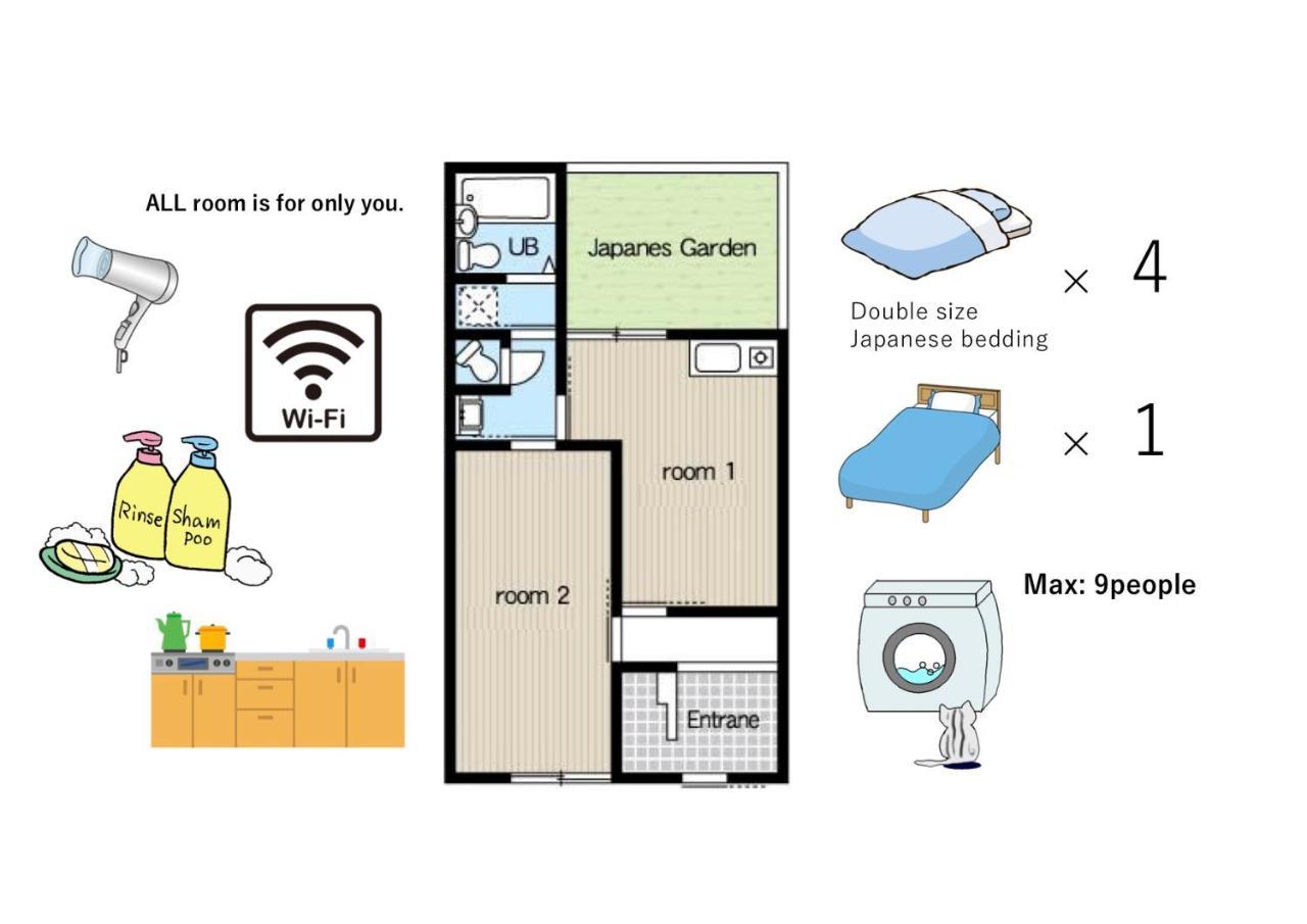 Vacation Rental Sora 교토 외부 사진